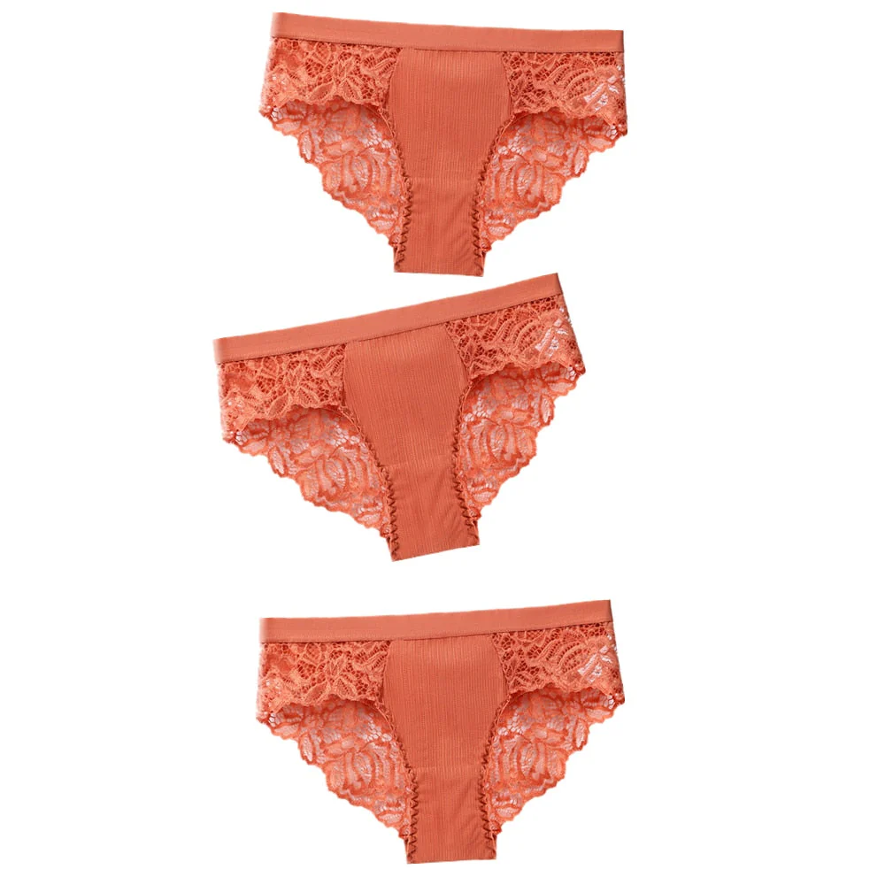 3 Pcs Cotton Panties Sexy Panty Briefs Lace Panties Women Underwear Lingerie Panties for Female Ladies Floral Pantys Underpants - Image 9